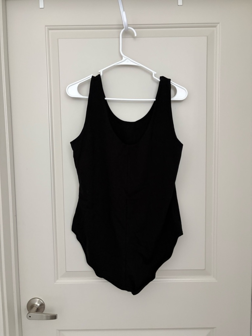 Pact Organic Cotton Bodysuit NWOT Black Sleeveless - Picture 2 of 5
